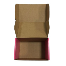 Offset Printing Glossy Varnished Pink Corrugated Box on Sale